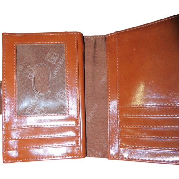 Patricia Nash Heritage Collection Leather Crossbody & Bernini Wallet Set Cognac - Picture 5 of 14